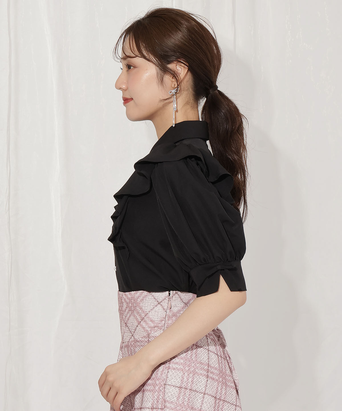 WILLSELECTION「スリーブリボンブラウス」|シャツ・ブラウス|