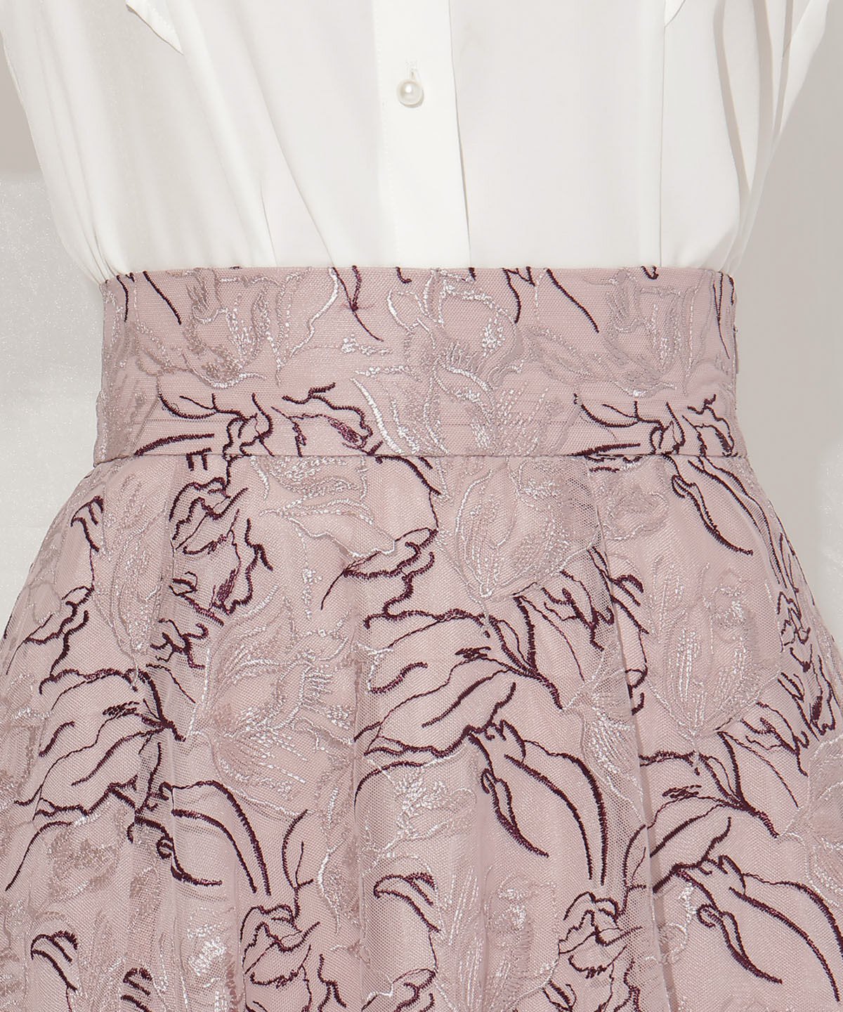 WILLSELECTION「チュールエンブロイダリーフレアスカート」|フレア|