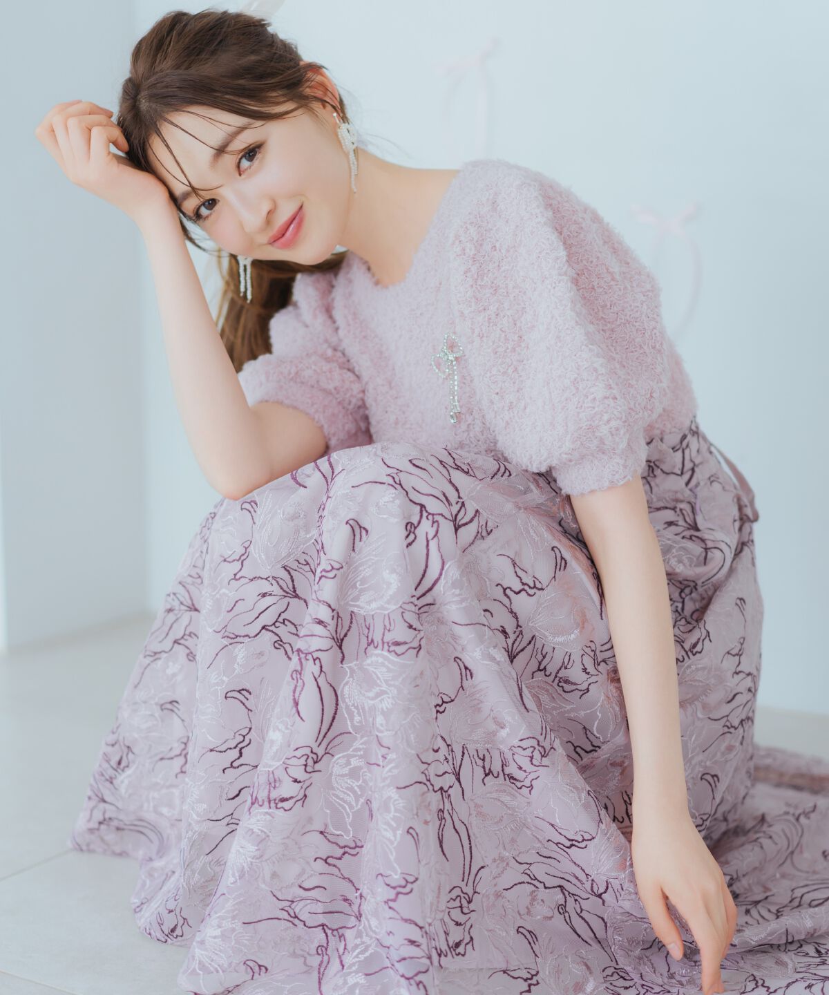 WILLSELECTION「チュールエンブロイダリーフレアスカート」|フレア|