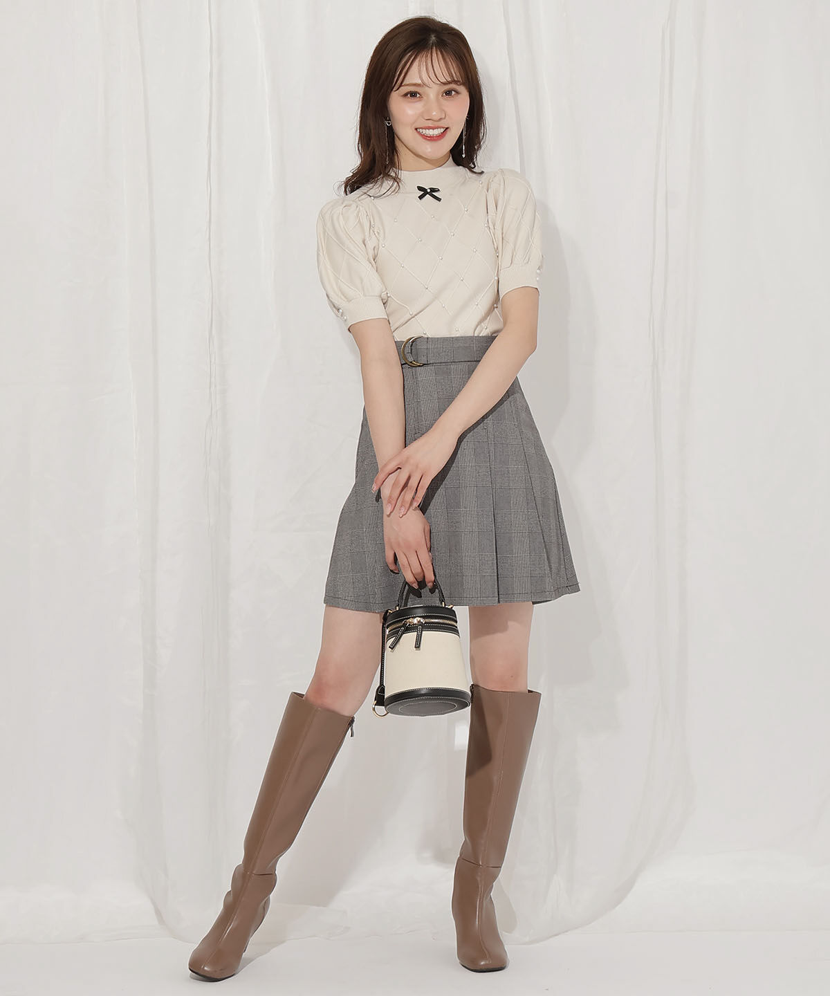 WILLSELECTION「タックプリーツミニスカート」|スカート|