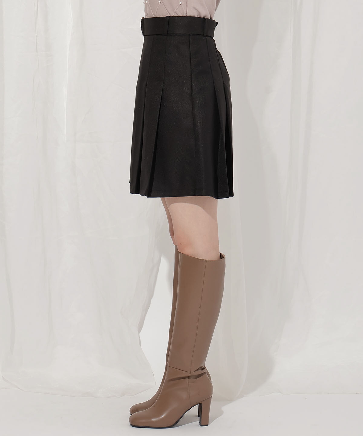 WILLSELECTION「タックプリーツミニスカート」|スカート|