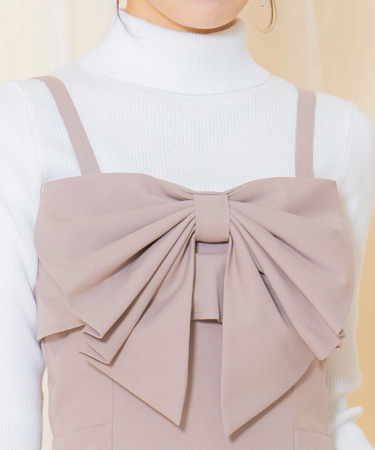 WILLSELECTION「ドレープリボンIラインワンピース」|ワンピース|