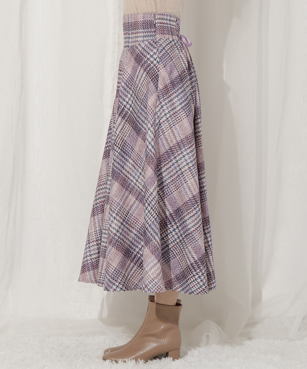 WILLSELECTION「ラメツイードフレアスカート」|フレア|
