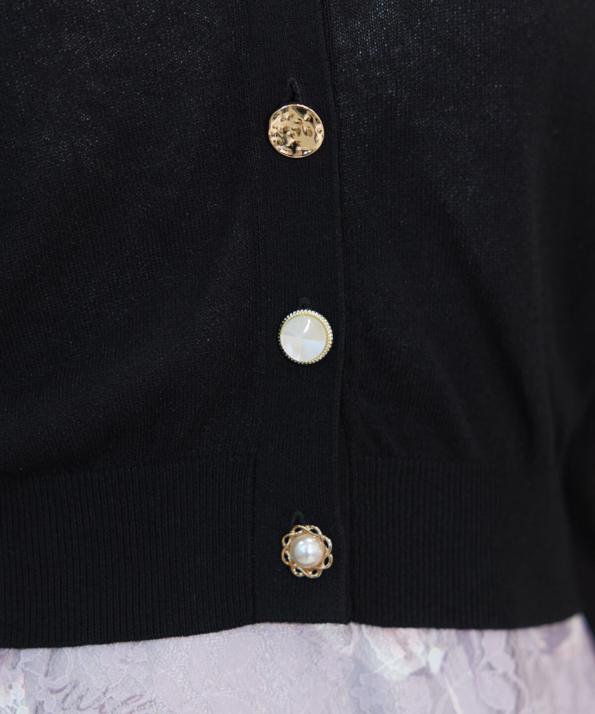 WILLSELECTION「アソートボタンシアーカーディガン」|カーディガン|