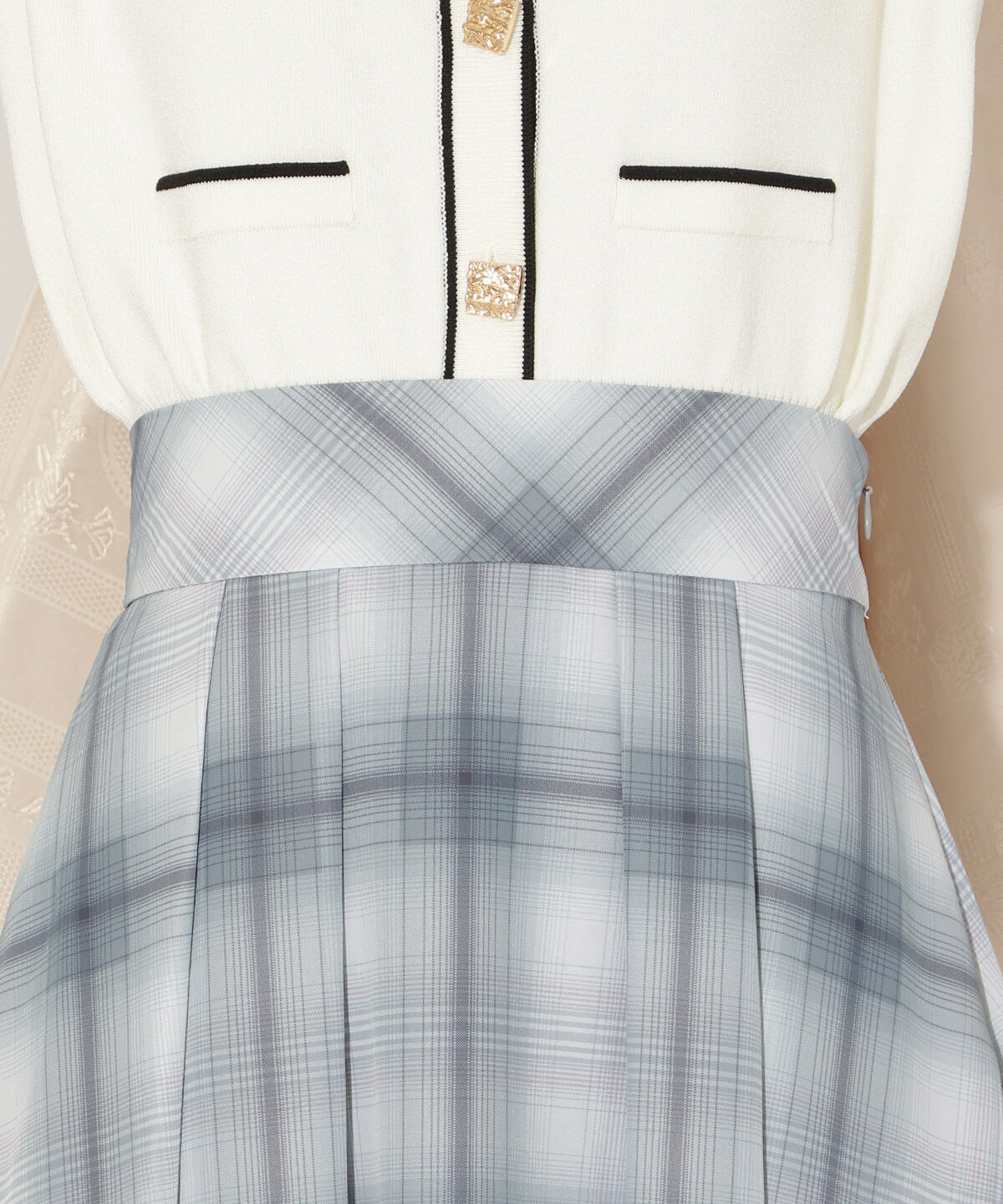 WILLSELECTION「オリジナルチェックタックフレアスカート」|フレア|