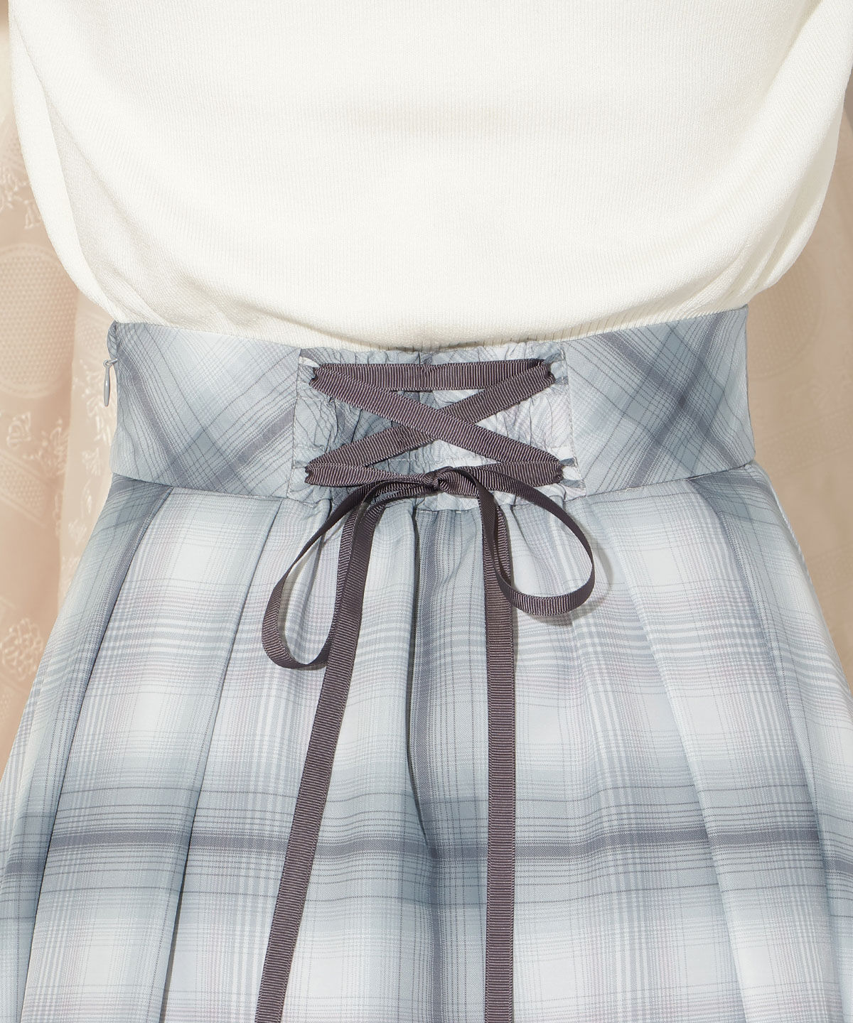 WILLSELECTION「オリジナルチェックタックフレアスカート」|フレア|