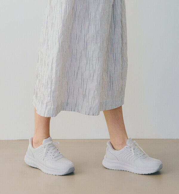 Orthofeet「【オーソフィート】ローム ワイド/ホワイト ナチュラルレザー/シューズ レディース」|スニーカー|