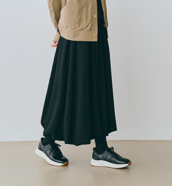 Orthofeet「【オーソフィート】ストライド ワイド/ブラック ナチュラルレザー/シューズ レディース」|スニーカー|