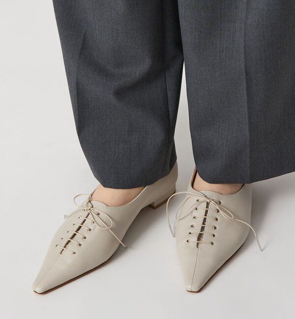 ODETTE E ODILE「ナローレースアップ フラット20&uarr;」|パンプス|