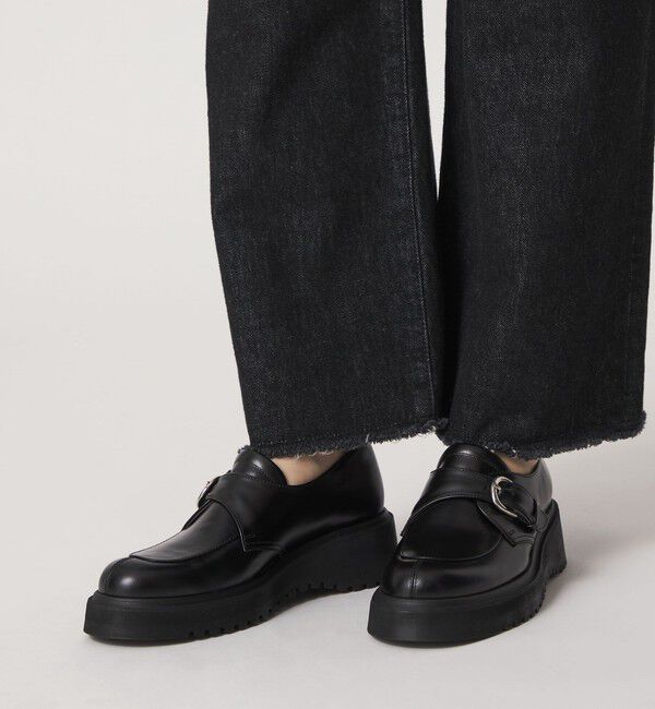 ODETTE E ODILE「モンクストラップボリュームソールフラット55&uarr;」|ローファー|