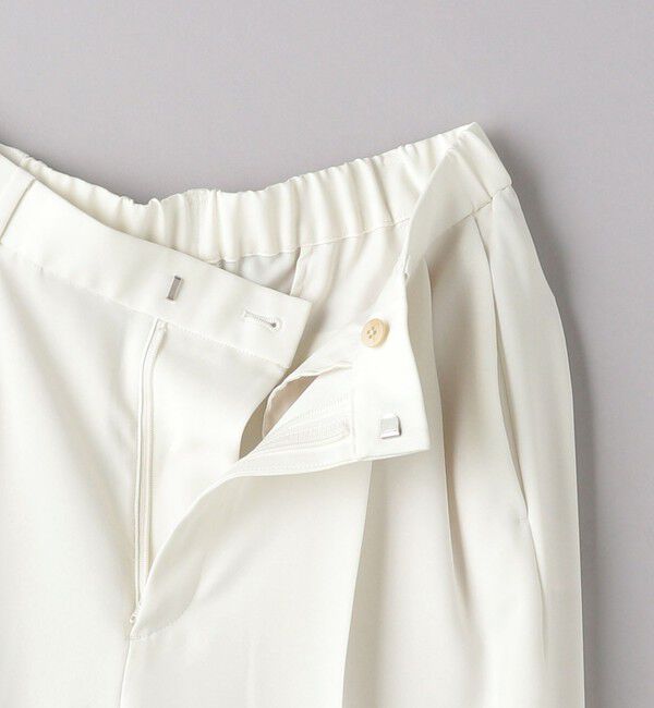 UNITED ARROWS「2タック ワイドパンツ WHITE」|スラックス|