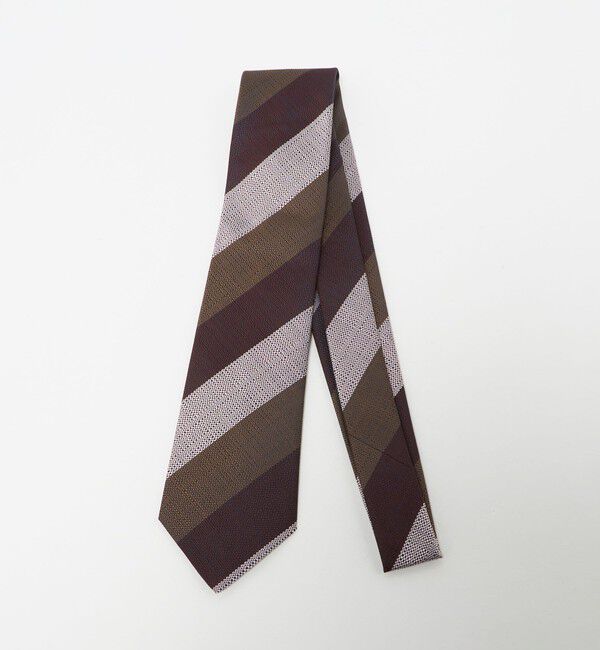UNITED ARROWS「＜ERRICO FORMICOLA＞カラー レジメンタル ネクタイ 3」|ネクタイ・蝶ネクタイ|WINE
