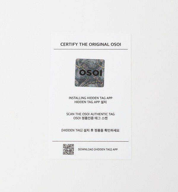 OSOI「＜OSOI＞BOAT MINI バッグ GRAY」|ハンドバッグ|