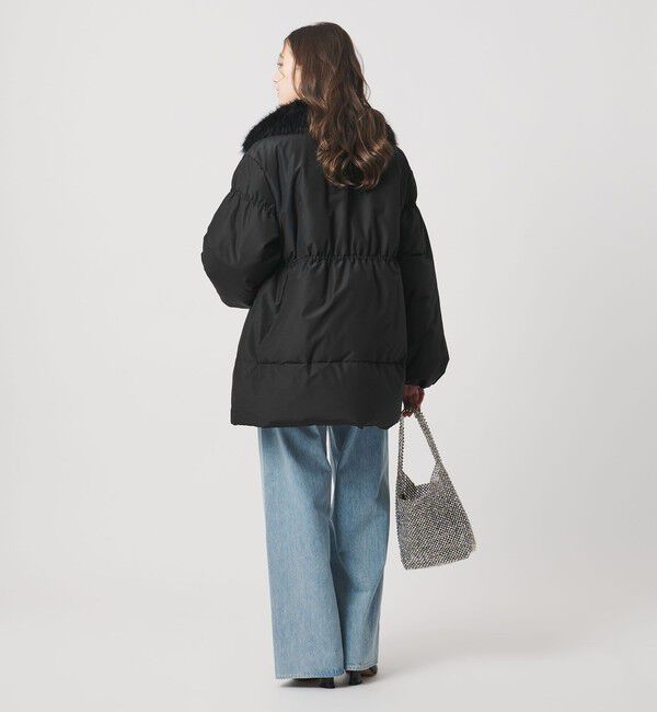 UNITED ARROWS「ペプラム ミドル ダウンコート」|ダウン|