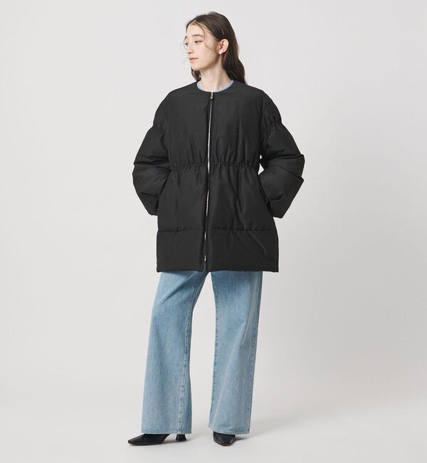 UNITED ARROWS「ペプラム ミドル ダウンコート」|ダウン|