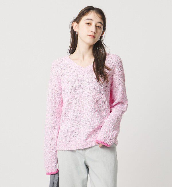 UNITED ARROWS「カラーミックス Vネックニット」|ニット・セーター|