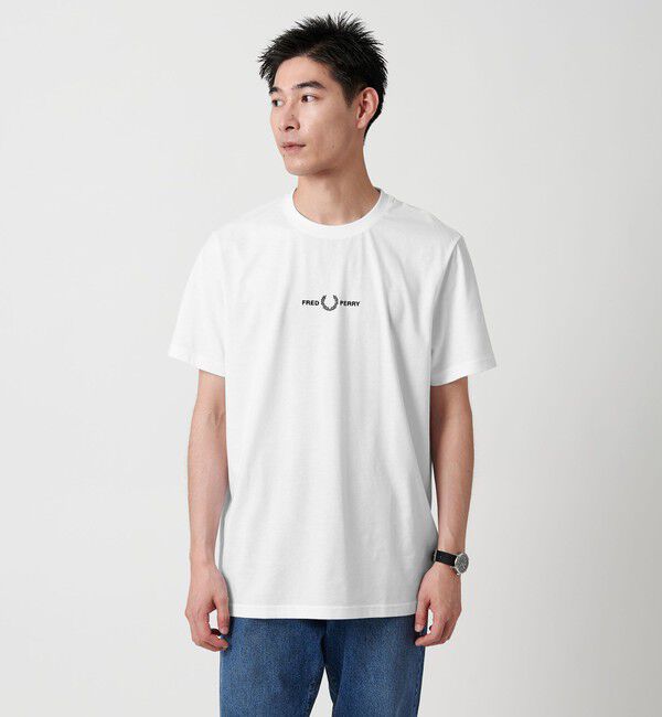 UNITED ARROWS green label relaxing「＜FRED PERRY＞エンブロイダリー ショートスリーブ Tシャツ」|Tシャツ・カットソー|OFF WHITE