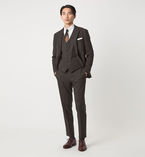 UNITED ARROWS green label relaxing「A+ TWPU サージ スリム 5B セットアップベスト -ウォッシャブル-」|スーツ|