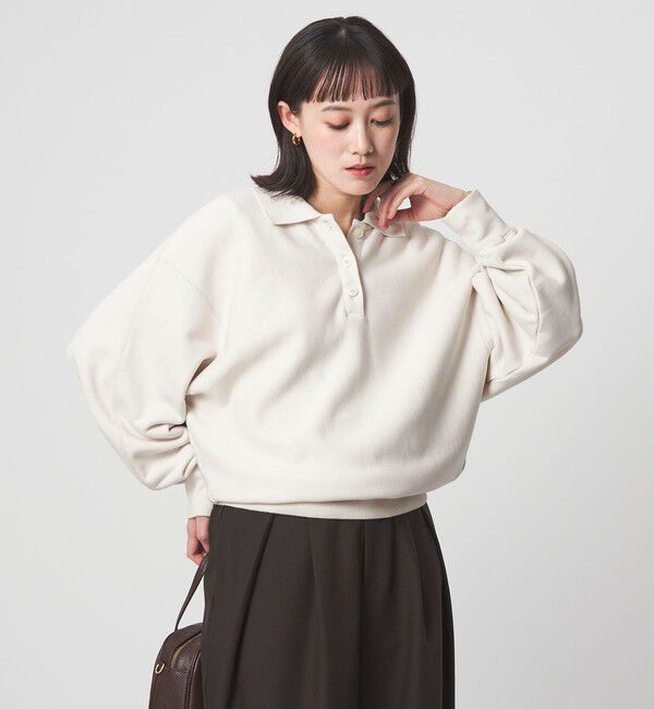 UNITED ARROWS green label relaxing「ポロカラー スウェット」|スウェット・ジャージ|NATURAL