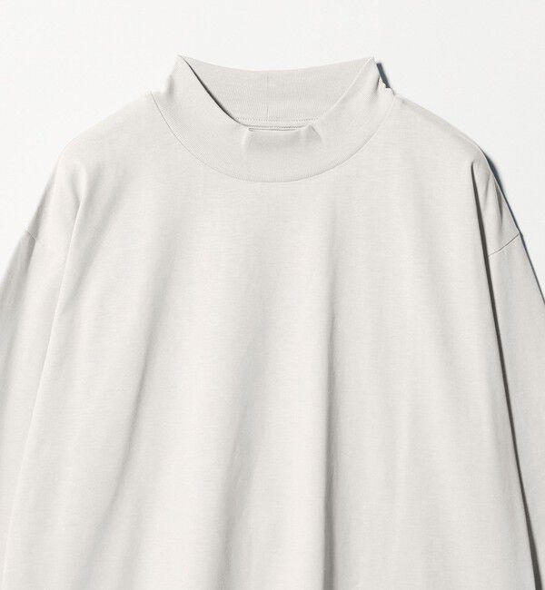 UNITED ARROWS green label relaxing「LONG FIBER COTTON クリア モックネック 長袖 Tシャツ」|Tシャツ・カットソー|