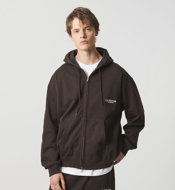 California General Store「＜CGS.＞オーガニックコットン ジップ フーディー スウェット」|パーカー|
