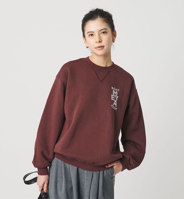 BEAUTY&YOUTH UNITED ARROWS「＜MEYAME＞エンブロイダリー スウェット」|スウェット・ジャージ|WINE