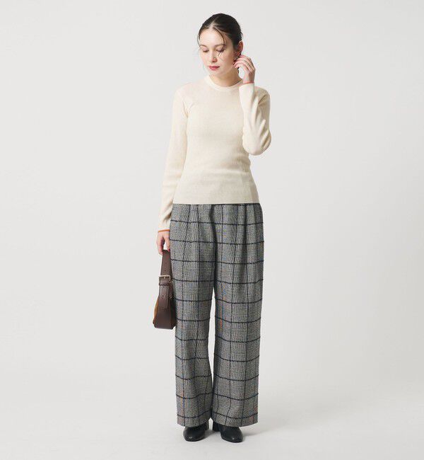 BEAUTY&YOUTH UNITED ARROWS「リブライン ニットプルオーバー ウォッシャブル」|ニット・セーター|