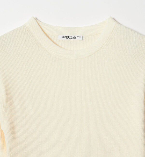 BEAUTY&YOUTH UNITED ARROWS「リブライン ニットプルオーバー ウォッシャブル」|ニット・セーター|