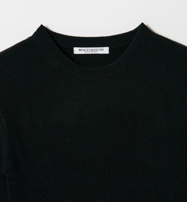 BEAUTY&YOUTH UNITED ARROWS「リブライン ニットプルオーバー ウォッシャブル」|ニット・セーター|