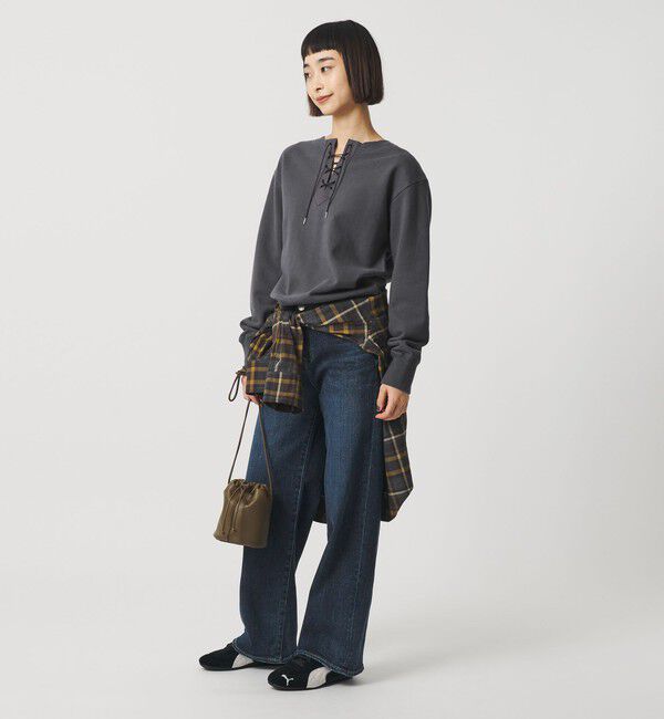 BEAUTY&YOUTH UNITED ARROWS「コットン レースアッププルオーバー」|スウェット・ジャージ|