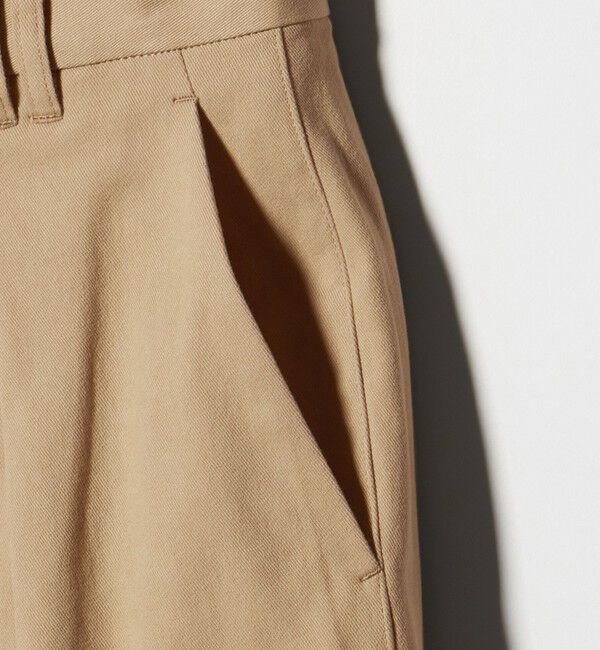 BEAUTY&YOUTH UNITED ARROWS「コットンチノ 2タック ワイドパンツ」|チノ|