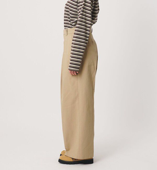 BEAUTY&YOUTH UNITED ARROWS「コットンチノ 2タック ワイドパンツ」|チノ|