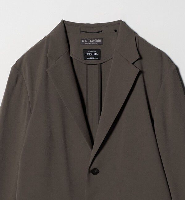 BEAUTY&YOUTH UNITED ARROWS「トリクシオン シャンブレー コンフォート ジャケット セットアップ対応可能」|テーラードジャケット|
