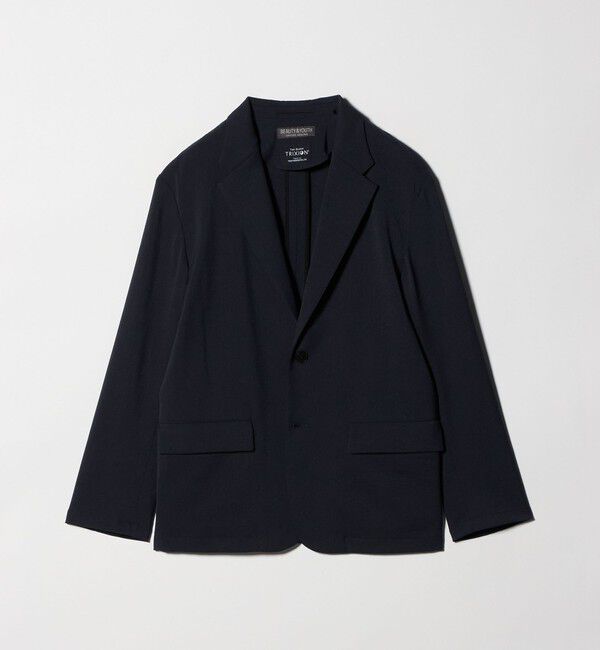 BEAUTY&YOUTH UNITED ARROWS「トリクシオン シャンブレー コンフォート ジャケット セットアップ対応可能」|テーラードジャケット|NAVY