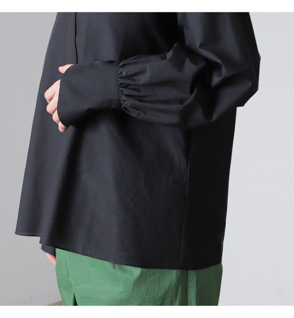 Demi-Luxe BEAMS 「AK+1 / シルクコットン ブラウス」|シャツ・ブラウス|