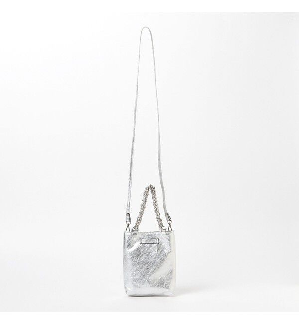 Demi-Luxe BEAMS 「GIANNI CHIARINI / CAMILLA メタリック レザートートバッグ」|トートバッグ|