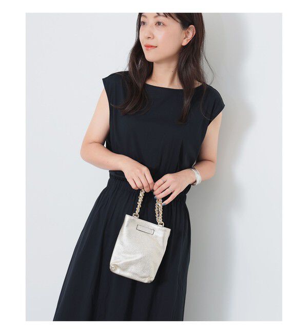 Demi-Luxe BEAMS 「GIANNI CHIARINI / CAMILLA メタリック レザートートバッグ」|トートバッグ|PLATINO