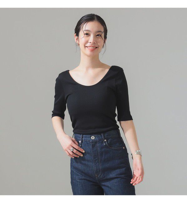 Demi-Luxe BEAMS 「丸胴 テレコ Tシャツ」|Tシャツ・カットソー|