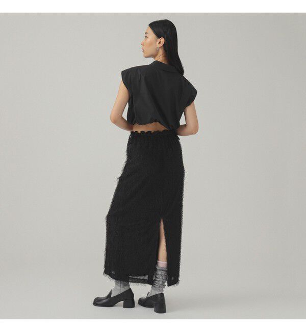 Ray BEAMS 「フリンジ ファー タイトスカート」|スカート|