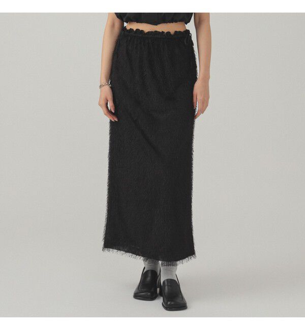 Ray BEAMS 「フリンジ ファー タイトスカート」|スカート|