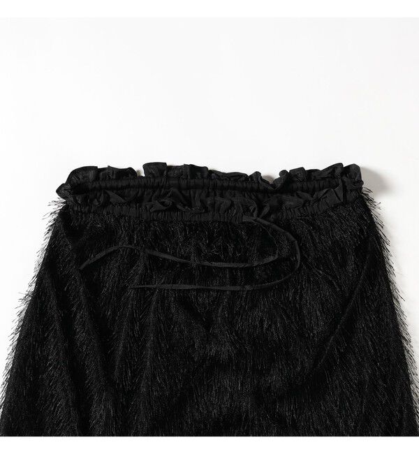 Ray BEAMS 「フリンジ ファー タイトスカート」|スカート|