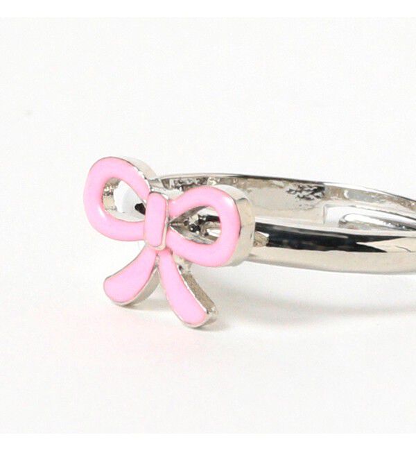 Ray BEAMS 「プチ エポ リボン ピンキー リング」|リング|