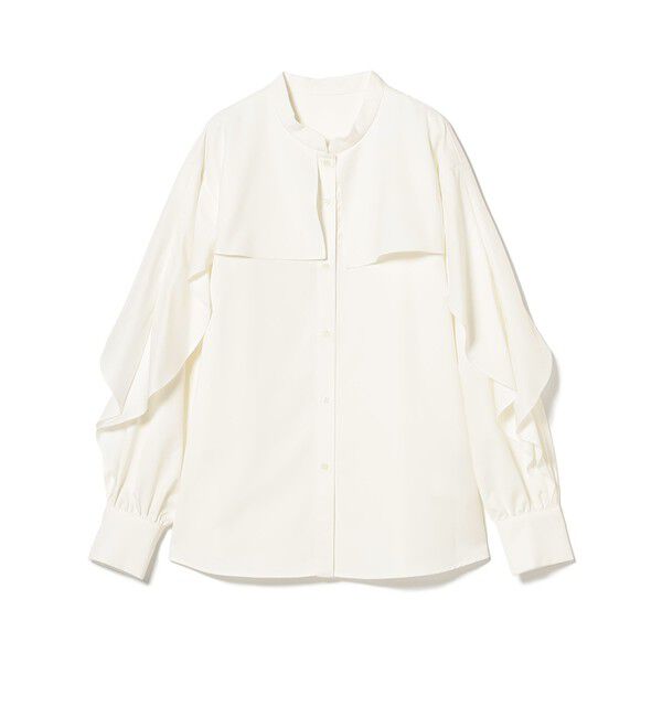 Ray BEAMS 「RBS / バンドカラーケープ ブラウス」|シャツ・ブラウス|