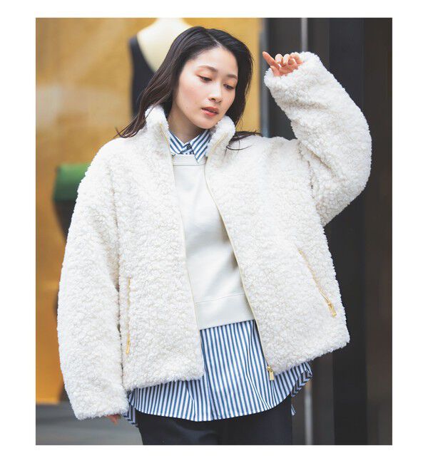Demi-Luxe BEAMS 「【WEB限定】TATRAS / LUELA ボア ブルゾン」|ブルゾン・スタジャン|