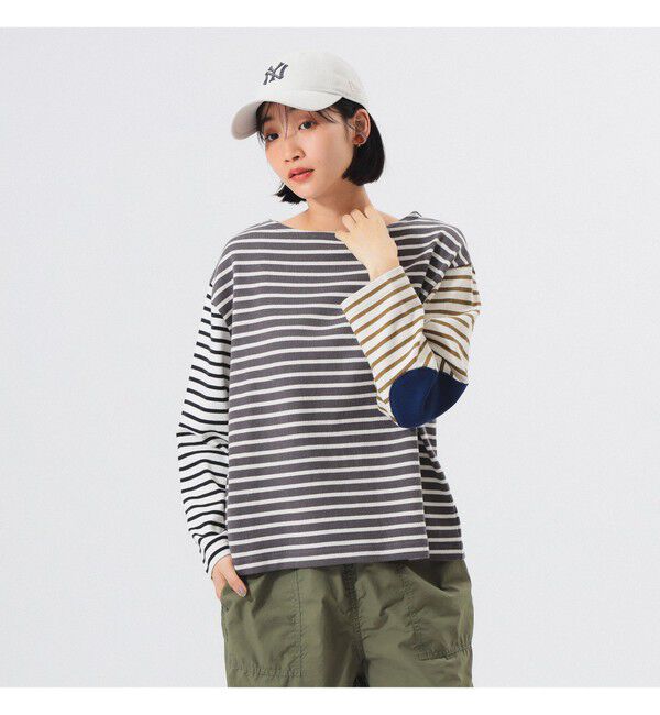 BEAMSBOY「エルボー パッチ バスク ロングスリーブ」|Tシャツ・カットソー|