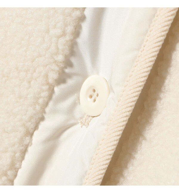 Ray BEAMS 「ボア キルト リバーシブル コート」|ダッフルコート|