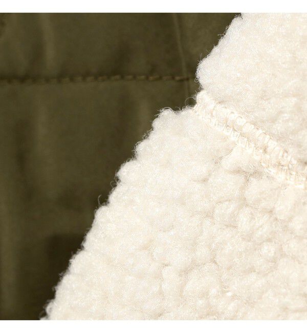 Ray BEAMS 「ボア キルト リバーシブル コート」|ダッフルコート|