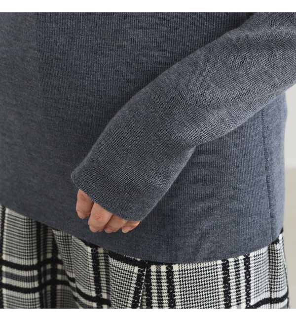 Demi-Luxe BEAMS 「AK+1 / MA-1 リブカラー プルオーバー」|ニット・セーター|