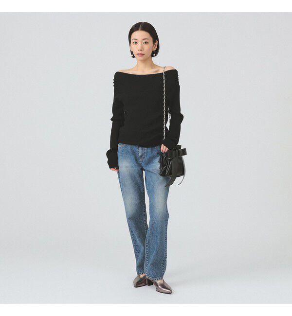 Ray BEAMS 「リブ オフショルダー ニット」|ニット・セーター|