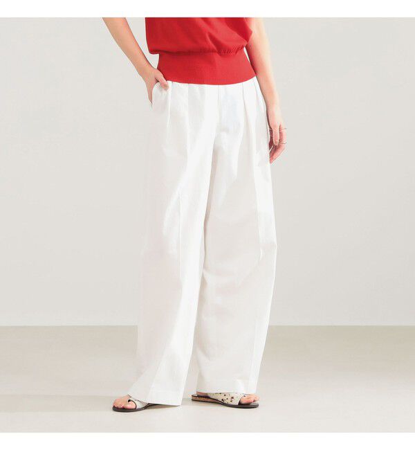 Demi-Luxe BEAMS 「AK+1 / インタック セミワイド パンツ」|チノ|